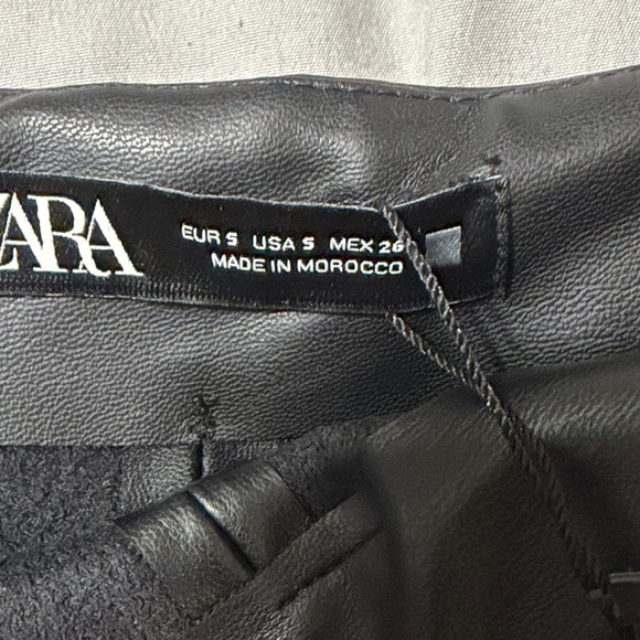 Zara faux leather skort - Picture 4 of 6